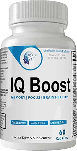 IQ Boost Smart Pill Optimal Cognitive Support Brain Omega Original Nootropic Pills Capsules by nutra4health