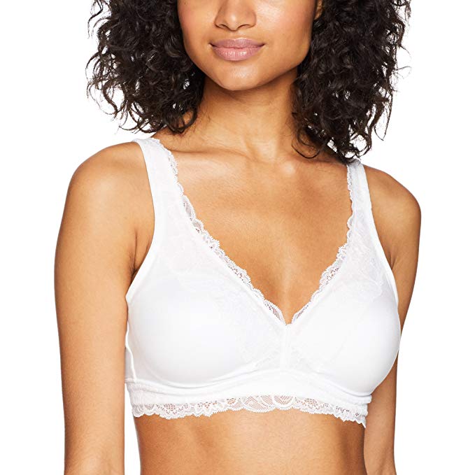 Warner's Women's Escape Wire-Free Contour with Lace Trim Bra