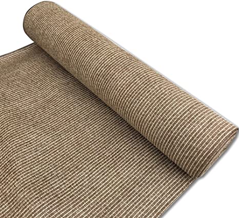 Alion Home 180 GSM Sunblock Shade Fabric Roll, 95% UV Block Breathable Mesh for Patio, Pergola, Greenhouse, Barn (5' x 50', Walnut)