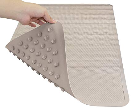 Greenco Premium Rubber Slip-Resistant Bathtub Mat (Bone,Color)