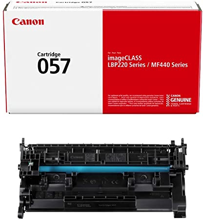 Canon Genuine Toner Cartridge 057 Black (3009C001), 1-Pack, for Canon imageCLASS MF449dw, MF448dw, MF445dw, LBP228dw, LBP227dw, LBP226dw Laser Printers, Standard