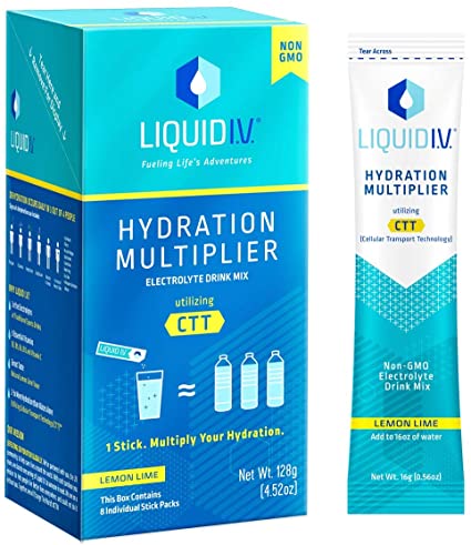 Liquid I.V. Hydration Multiplier, Electrolyte Powder, Easy Open Packets, Supplement Drink Mix (6 Count)