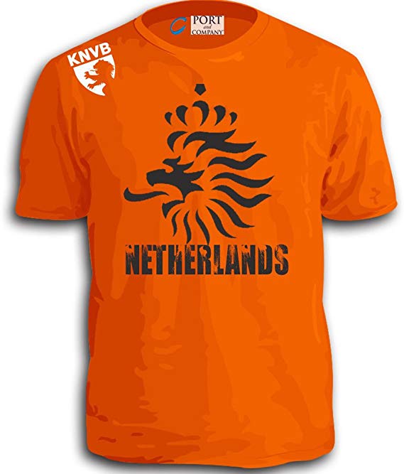Stryker Netherlands Soccer Team Shirt Adult Orange Knvb