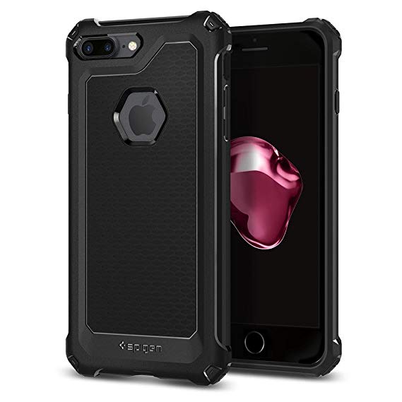 Spigen Rugged Armor Extra Case Designed for iPhone 7 Plus (2016) / iPhone 8 Plus (2017) - Black 055CS21963