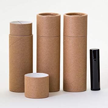 3 OZ Kraft Paperboard Lip Balm/Deodorant/Cosmetic/Lotion Tubes (12)