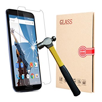 BACAMA® Tempered Screen Protector for Motorola Google Nexus 6 HD 0.3mm 9H Hardness Featuring Anti-Scratch, Anti-Fingerprint, Bubble Free