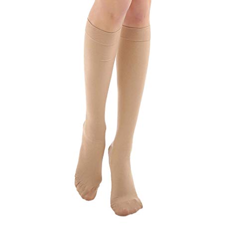 Knee High  Compression Socks 20-30 mmHg, Closed Toe Mediacl Calf Compression Sleeve Firm Support Graduated Compression Stockings Women & Men  Recovery Shin Splints,Edema,Nursing,Varicose Veins