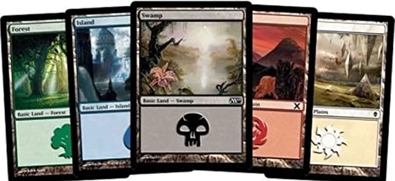 500 Magic: The Gathering Basic Lands - 100 of Each Land Type (Plains, Islands, Swamps, Mountains, Forests)