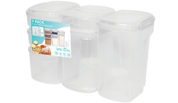 Sistema Bake It Food Storage for Baking Ingredients Multi Piece Containers Set of 9