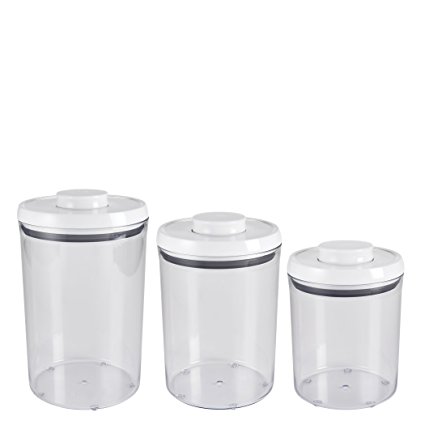 OXO Good Grips 3-Piece POP Round Canister Set