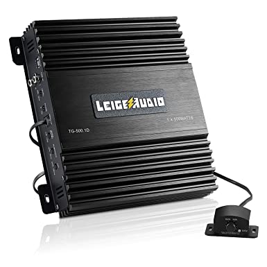 LEIGESAUDIO 500 Watts MonoBlock Amplifier, Class D, 1 Ohm Stable Subwoofer Amplifiers for Car Audio Speakers