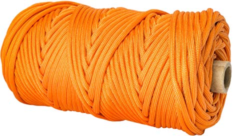 TOUGH-GRID 550lb Paracord/Parachute Cord - 100% Nylon Genuine Mil-Spec Type III Paracord Used by The US Military - Great for Bracelets and Lanyards - Made in The USA.