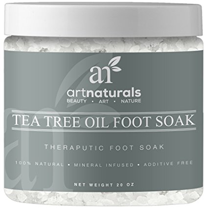 Art Naturals Tea Tree Foot Soak Salt with Epsom Salt-591 ml-Fights Athlete's Foot-Kills Bacteria