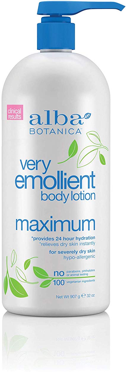 Alba Botanica Very Emollient Body Lotion Maximum Dry Skin Formula, 32 Fluid Ounce