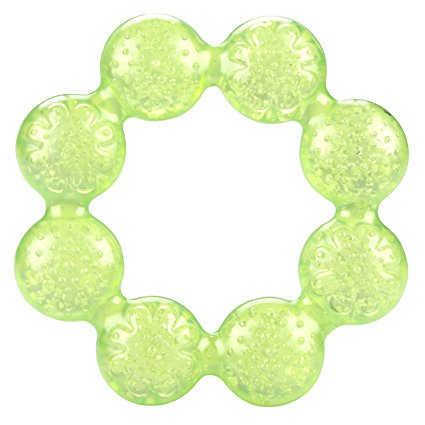 Nuby Pur Ice Bite Soother Ring Teether, Green