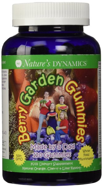 Natures Dynamics Berry Garden Kids Multi GummyAssorted 120ct