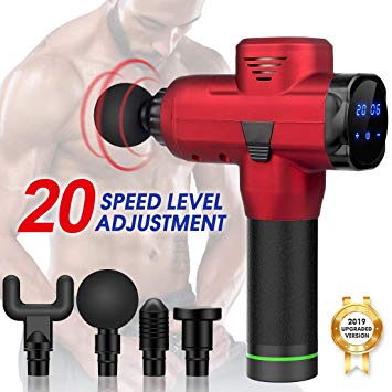 Massage Gun Portable Deep Tissue Massager for Percussion Muscle Massager for Pain Relief Handheld Electric Body Massager Heated Muscle Kneading for Back, Shoulders,feet,Legs,Neck etc