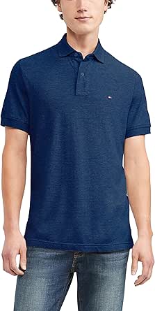 Tommy Hilfiger Men's Short Sleeve Cotton Pique Polo Shirt in Classic Fit