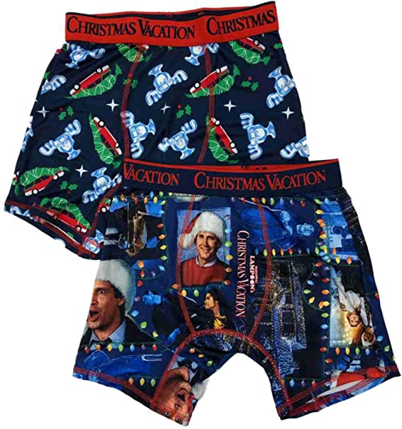 Briefly Stated Men's Christmas Vacation Griswold Family Christmas Boxer Brief 2 Pack