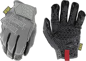 Mechanix Wear: Box Cutter Work Gloves - Cut Resistant Thumb Protects Against Common Injuries, Padlock Grip Palm Reduces Hand Fatigue, Touch Capable (Small)