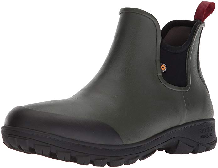 Bogs Men's Sauvie Slip On Low Height Chukka Rain Boot