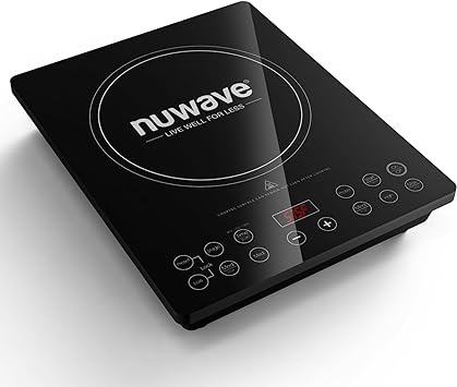 Nuwave Pro Chef Induction Cooktop, Portable, Large 8” Heating Coil, Temp Settings from 100°F - 575°F, Perfect for Commercial & Professional Settings, NSF-Certified, Shatter-Proof Ceramic Glass Surface