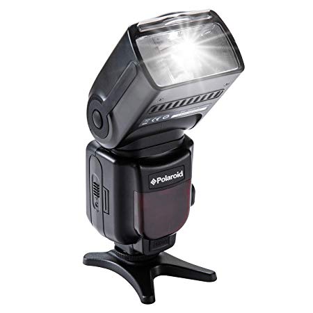 Polaroid Professional Hot Shoe Flash For All Nikon DSLR Cameras, Wireless & TTL With LCD Display