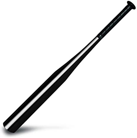 BodyRip Steel Alloy Baseball Bat - Lightweight, Slender Handle, Rubber Grip, Anti-Slip Grip, Self-Defence Tool | Choose from 28", 30", 32" Size and Blue, Black, Red, Silver Colour