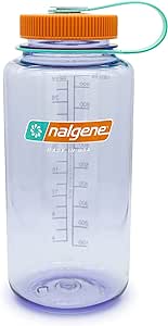 Nalgene Sustain Tritan BPA-Free Water Bottle Made with Material Derived From 50% Plastic Waste, 32 OZ, Wide Mouth, Amethyst