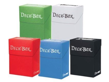 Ultra Pro Magic/Pokemon/YuGiOh Cards Deck Boxes, Set of 5 (Red, Blue, Green, Black and White))