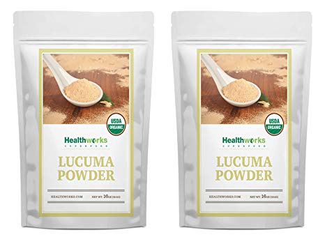 Healthworks Lucuma Powder Raw Organic (32 Ounces / 2 Pound) (2 x 1 Pound Bags) | All-Natural & Certified Organic | Keto, Vegan & Non-GMO | Peruvian Origin | Antioxidant Superfood | Smoothies, Cereal
