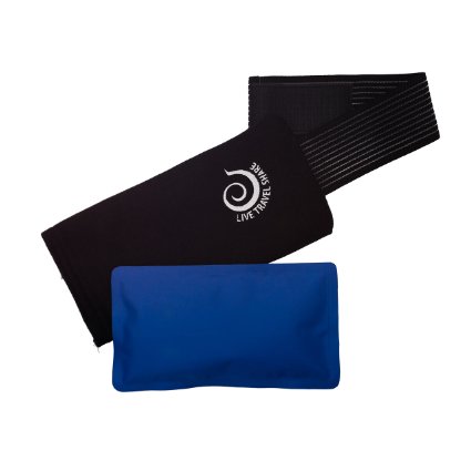 Premium Reusable Gel Ice Pack  Wrap - HotCold Therapy for Joint Muscle Pain Injuries Headaches