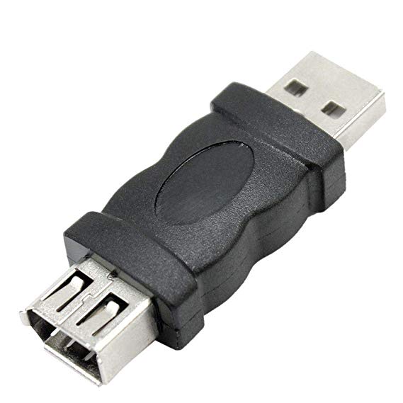 ANRANK AF201394AK USB 2.0 Type A Male to Firewire IEEE 1394 6 Pin Female Adaptor Convertor Plug