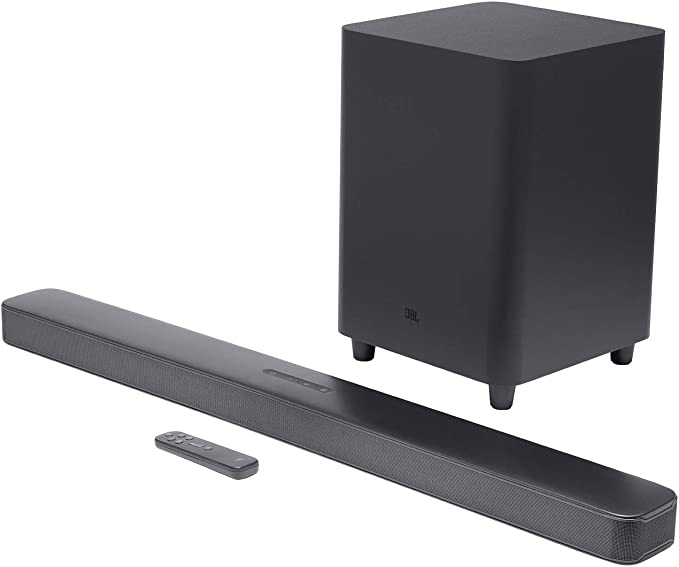 JBL Bar 5.1 Surround Sound Bar - Entertainment System, Streaming Capabilities and Subwoofer, Compatible with Amazon Alexa, in Black