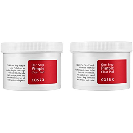 COSRX One Step Pimple Clear Pads, 2 Pack - Acne Control, Blackhead Removal, Skin Exfoliation