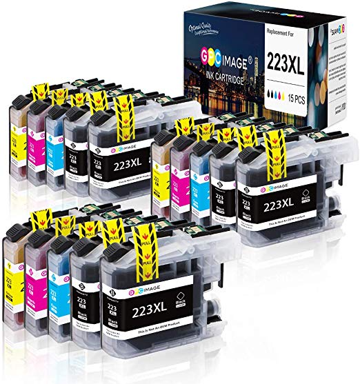 GPC Image Replacement for Brother LC223 Ink Cartridges Compatible for Brother DCP-J4120DW DCP-J562DW, MFC-J5320DW J880DW J5620DW J5625DW J680DW J4625DW J5720DW J4420DW J4620DW J480DW, 15 Pack