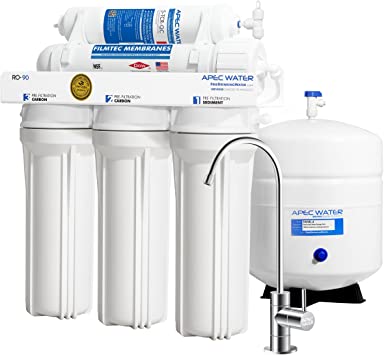 APEC Top Tier Supreme Certified High Flow 90 GPD Ultra Safe Reverse Osmosis Drinking Water Filter System (Ultimate RO-90)