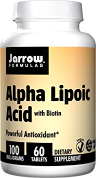 Jarrow Formulas Alpha Lipoic Acid, Powerful Antioxidant, 100 mg, 60 Tablets