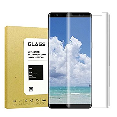 For Galaxy Note8 Tempered GlassScreen Protector[Case Friendly],Geelie 3D HD [Easy to Install][HD Clear]Galaxy Note 8 Screen Protector Film for Samsung Galaxy Note 8