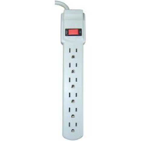 Axis 45100 6-Outlet Surge Protector for Small Electronics