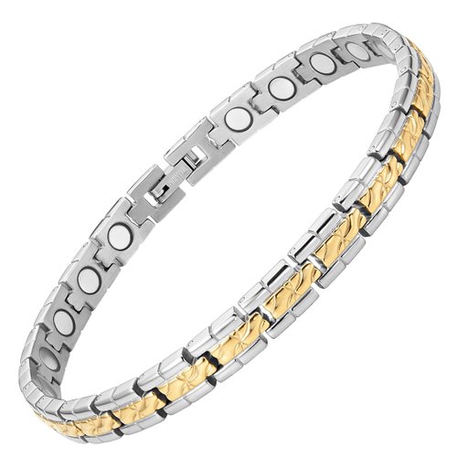 Willis Judd Two Tone Titanium Magnetic Bracelet Adjustable