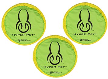 (3 Pack) Hyper Pet 9" Hyper Flippy Flopper Dog Toy, Colors May Vary