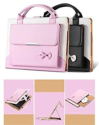 New iPad 9.7 2017 Case/iPad Pro 9.7 Case/iPad Air2 Case/iPad Air Case - Albc For Woman Handbag Slim Fit Smart Cover with Auto Wake/Sleep Feature For Apple New iPad 9.7 2017/Pro 9.7/Air2/Air (black)