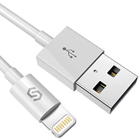 Syncwire Lightning iPhone Charger Cable - [Apple MFi Certified] 6.6ft/2m Long Apple Charger Cable Lead USB Fast Charging Cable for iPhone XS Max X XR 8 7 6s 6 Plus SE 5 5s 5c, iPad, iPod White