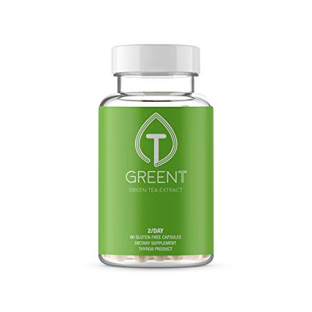 Green Tea Extract 630mg - 60 Capsules for Healthy Weight Support - EGCG Natural Weight Loss Pills, Increased Metabolism, Antioxidant for Anxiety Stress - T8 Pair
