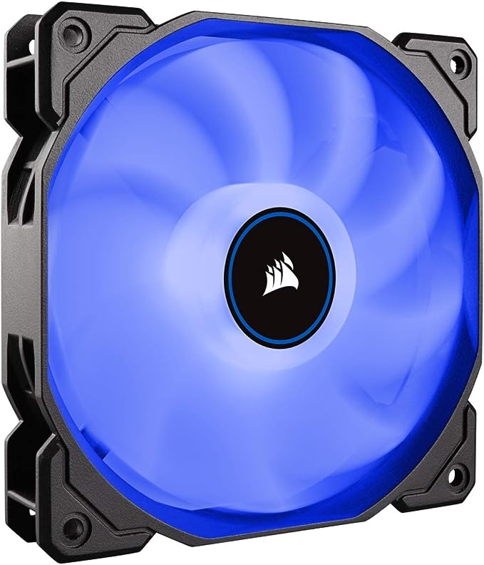 Corsair AF140 Air Series, 140 mm LED Low Noise Cooling Fan - Blue (Dual Pack)