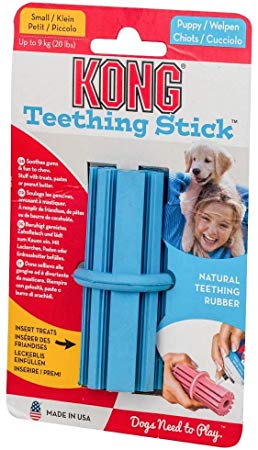 KONG Puppy Teeth Stick Dog Toy [Set of 2] Size: Small