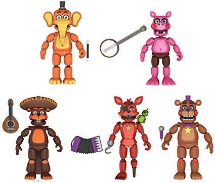 Funko Five Nights at Freddys Pizza Simulator Series 4 Articulated Action Figures (Set of 5)