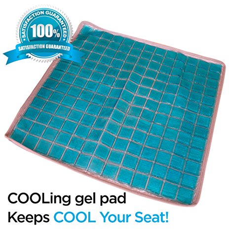 Soft&Care COOLING GEL SEAT CUSHION PAD Keeps COOL Your Seats! Premium Quality COOL PAD – Best to Make COOL Your Cushions Kitchen Stool Chair Pad, Chairs, Car Seats, Memory Foam Seats, etc.