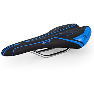 Ondeni Bike Seat,Bicycle Seat Bike Saddle With Soft Cushion, Provides Great Comfort for Mountain Bike [ MTB ] Road Bicycle Pad,Black and Blue,28×14cm